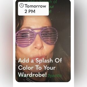 Live show Tuesday, Jan 17 @ 2 pacific! Add a splash of color to your wardrobe!